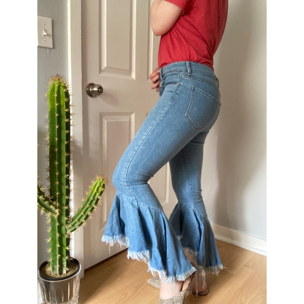 Bershka Skinny Flare High Waisted Jeans